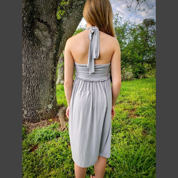 Hoss INTROPIA Gray Halter Dress - Size XS - Picture 2 of 5